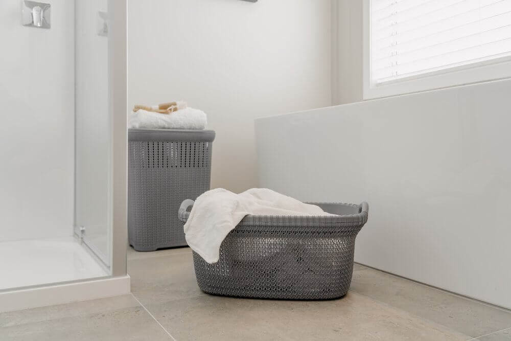 37L Knitted Laundry Basket Grey - LAUNDRY - Baskets and Trolleys - Soko and Co