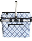4 Person Insulated Picnic Basket Gingham - LIFESTYLE - Picnic - Soko and Co