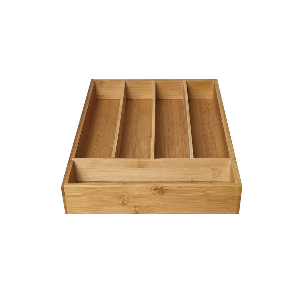 5 Compartment Bamboo Cutlery Tray Soko & Co