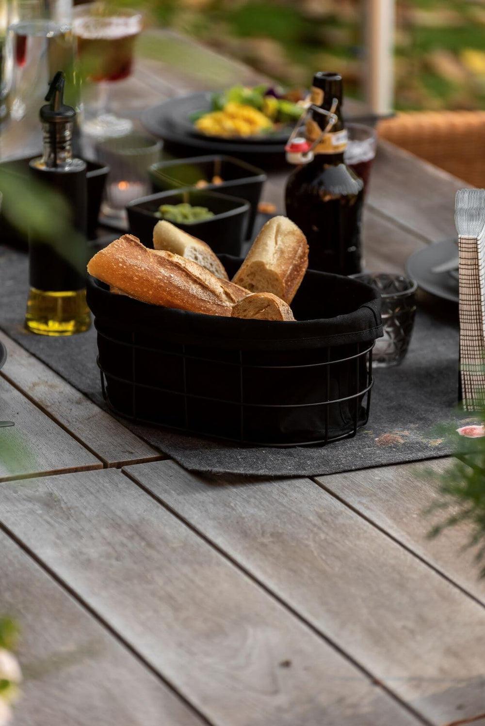 Bala Bread Basket Black - KITCHEN - Bench - Soko and Co
