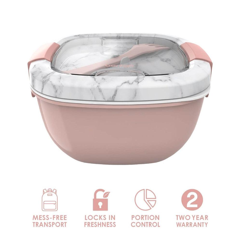 Bentgo Salad Container Blush Marble - LIFESTYLE - Lunch - Soko and Co