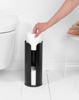 Brabantia 2 Piece Steel Bathroom Accessories Set Matte Black - BATHROOM - Bathroom Accessory Sets - Soko and Co