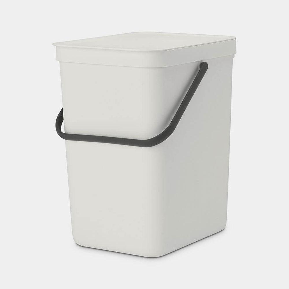 Brabantia 25L Sort & Go Kitchen Rubbish Bin Light Grey - KITCHEN - Bins - Soko and Co