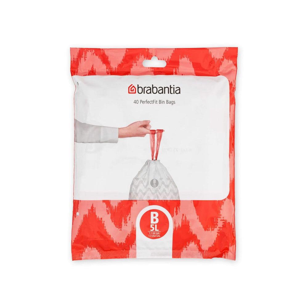 Brabantia 5L Perfect Fit Bin Liners Code B 40 Pack Soko – Soko
