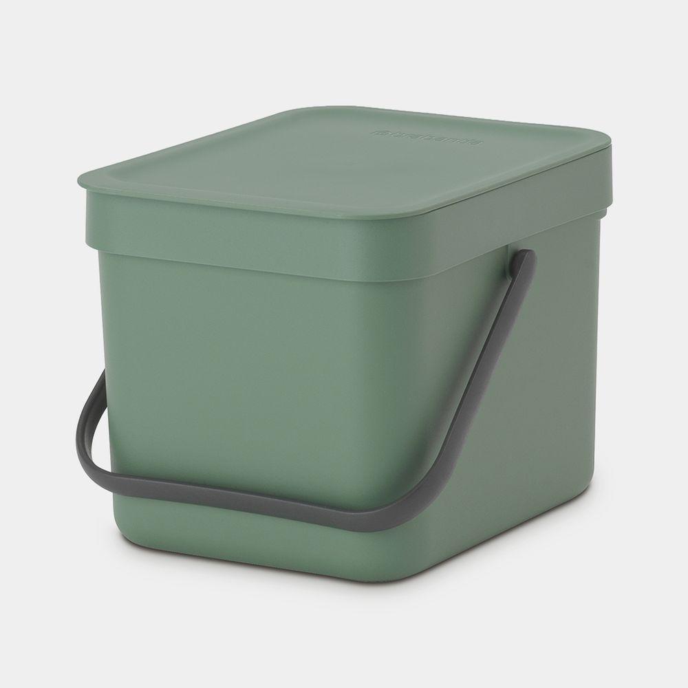 Brabantia 6L Sort & Go Kitchen Rubbish Bin Fir Green - KITCHEN - Bins - Soko and Co