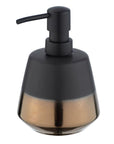 Brandol Ceramic Soap Dispenser Black & Copper - BATHROOM - Soap Dispensers and Trays - Soko and Co