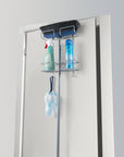 Broomy Over Door Broom & Mop Holder Silver - LAUNDRY - Cleaning - Soko and Co