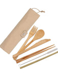 Eco Basics Reusable Bamboo Cutlery Set - KITCHEN - Reusable Cutlery - Soko and Co