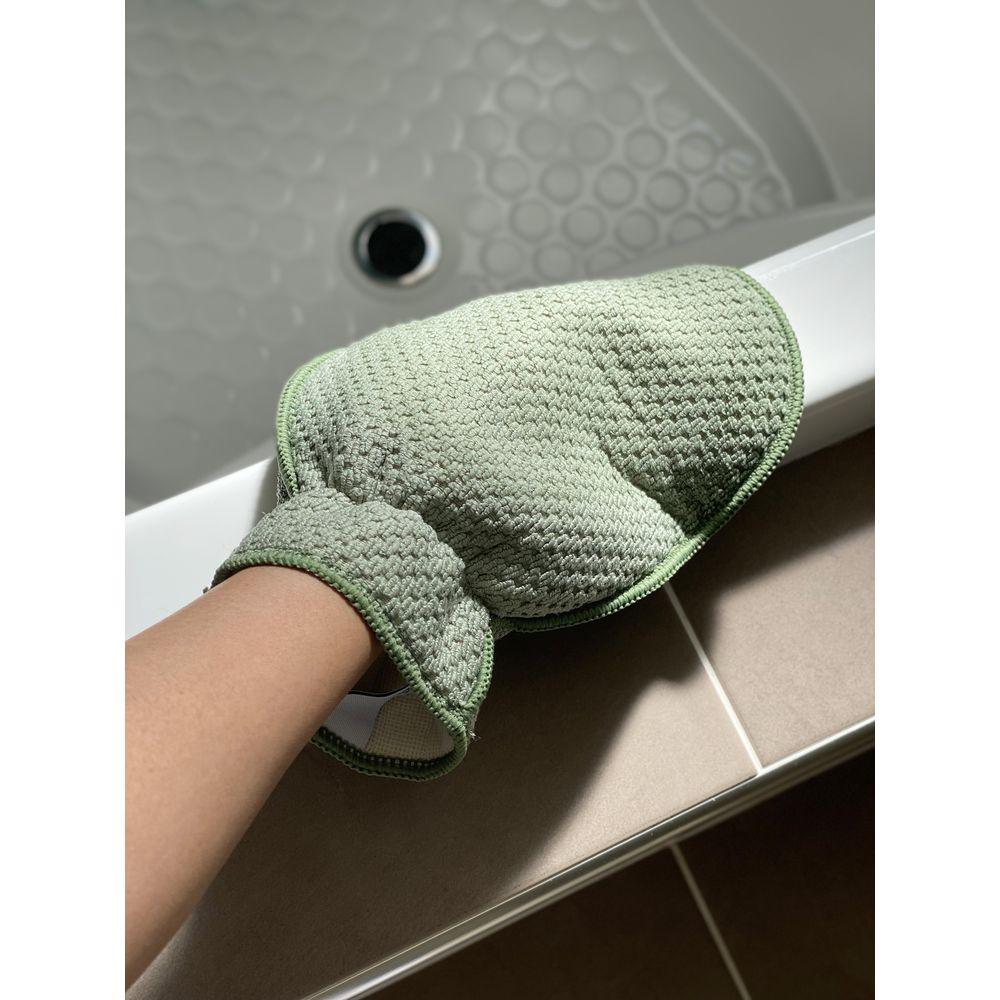 Eco Cloth Shower &amp; Bathroom Cleaning Glove Charcoal - BATHROOM - Squeegees and Cleaning - Soko and Co