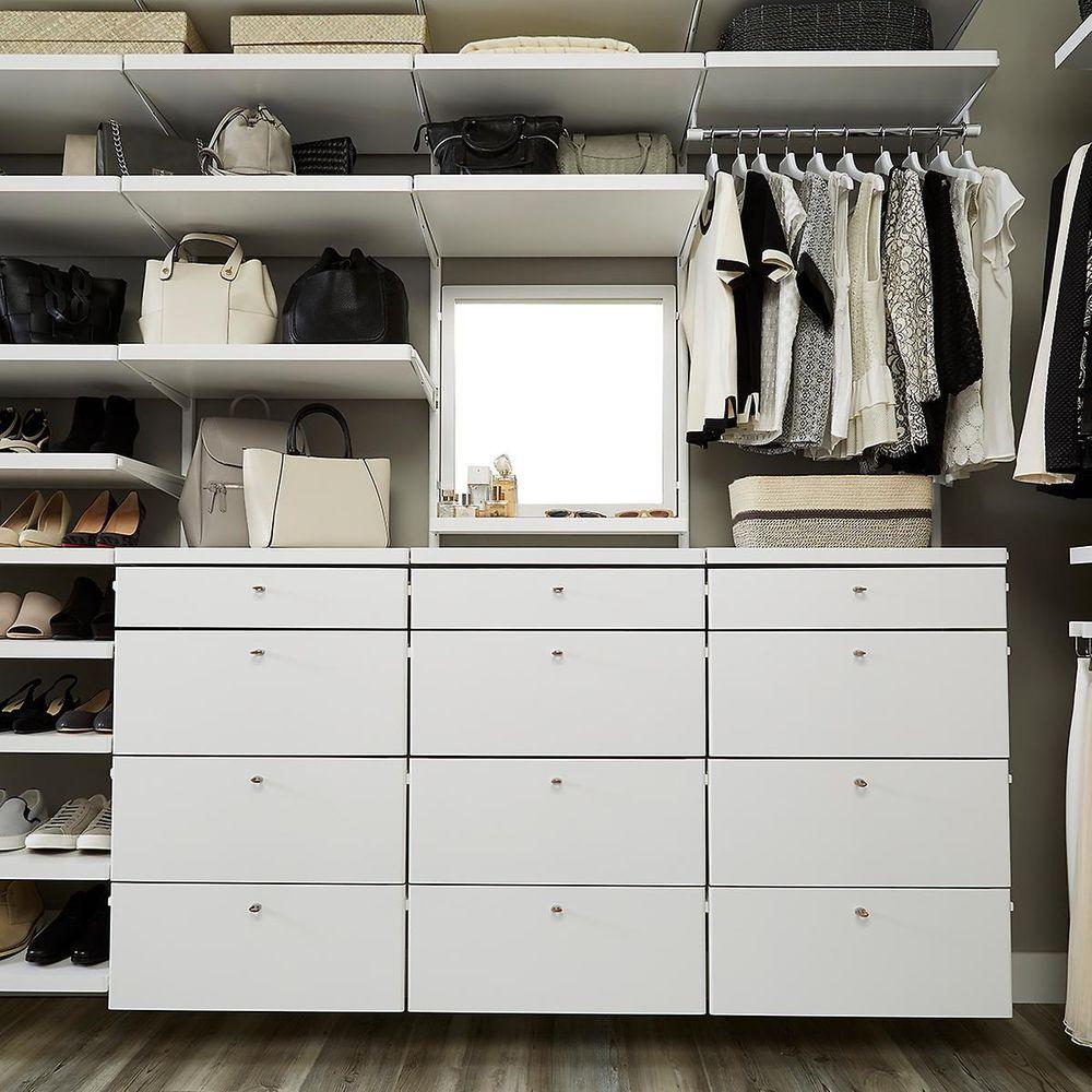 Elfa Decor Drawer Front W: 60 1 Runner White - ELFA - Gliding Drawers and Racks - Soko and Co