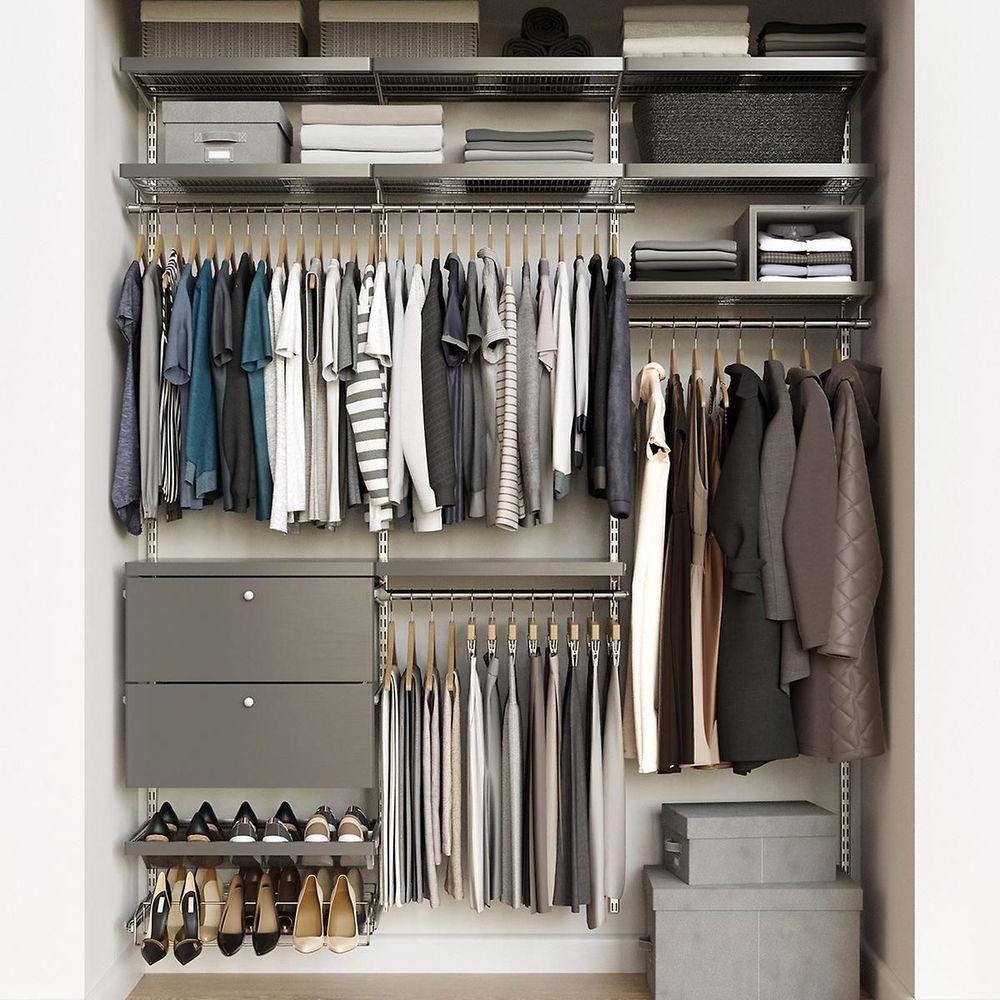 Elfa Decor Drawer Front W: 60 2 Runner Grey - ELFA - Gliding Drawers and Racks - Soko and Co