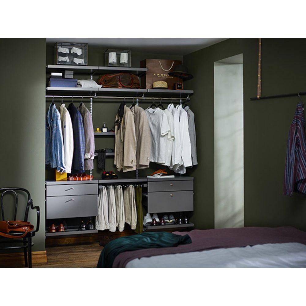 Elfa Decor Drawer Front W: 60 2 Runner Grey - ELFA - Gliding Drawers and Racks - Soko and Co