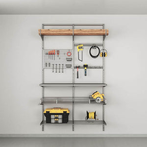 Elfa Deluxe Garage Tool Storage Solution W: 120 White - ELFA - Ready Made Solutions - Soko and Co