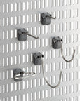 Elfa Large Round Metal Storing Board Hooks 2 Pack Grey - ELFA - Storage Track and Storing Board - Soko and Co