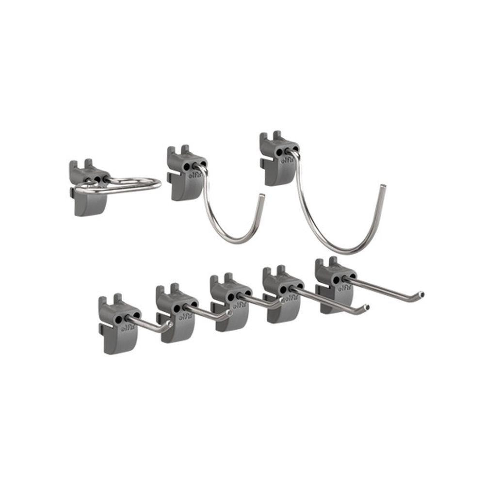 Elfa Metal Storing Board Hooks 8 Pack Grey Soko & Co