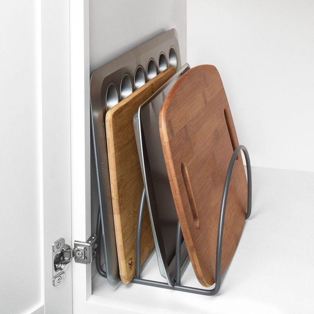 Euro Arc Cabinet & Pantry Organiser Satin Steel - KITCHEN - Shelves and Racks - Soko and Co