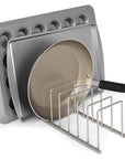 Euro Chopping Board Holder Satin Steel - KITCHEN - Shelves and Racks - Soko and Co