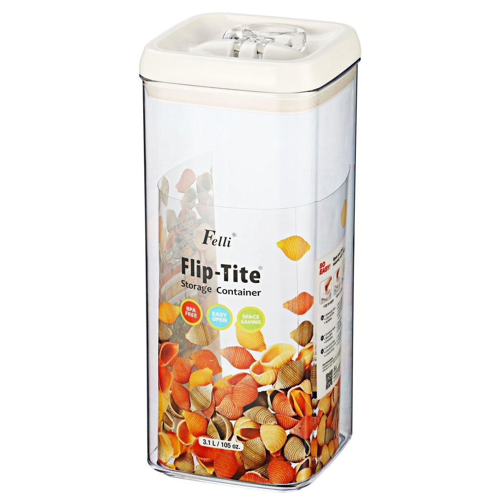 Felli Flip Tite 3.1L Large Square Pantry Container - KITCHEN - Food Containers - Soko and Co