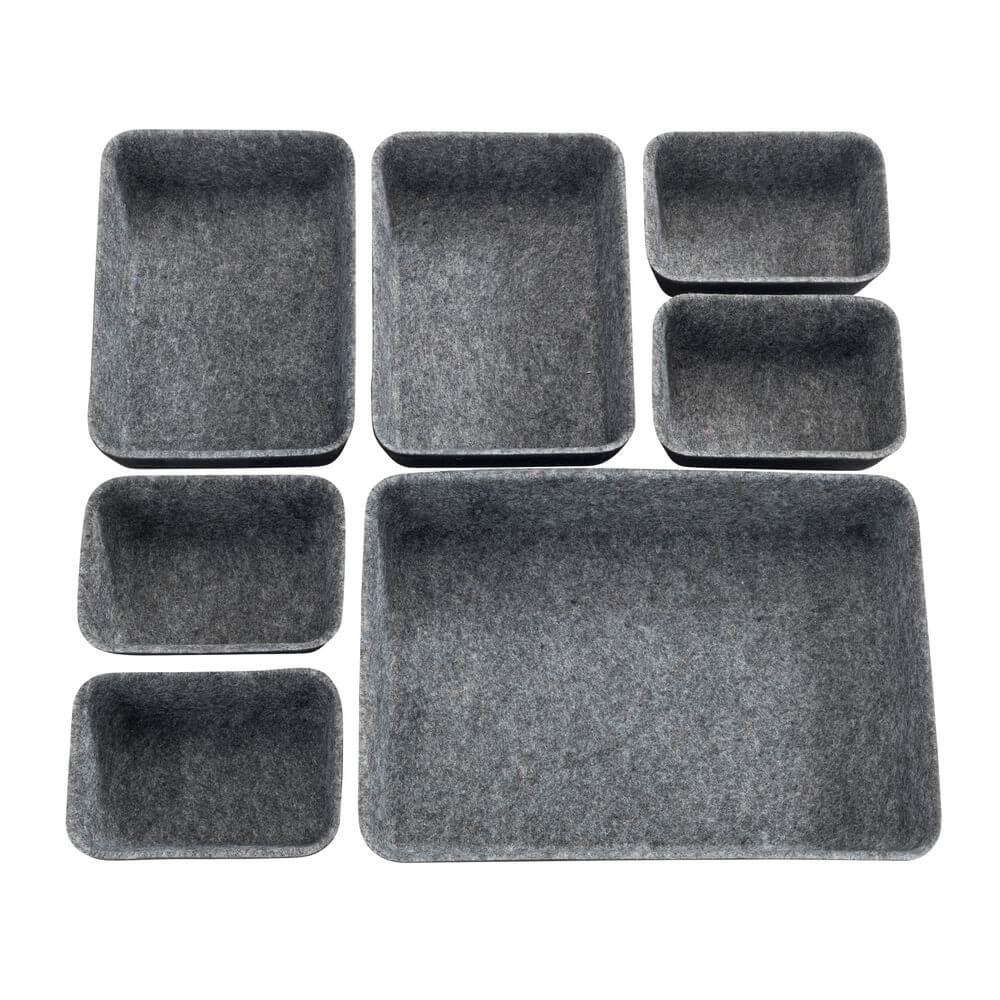 Felt Drawer Organiser 7 Pack - HOME STORAGE - Office Storage - Soko and Co