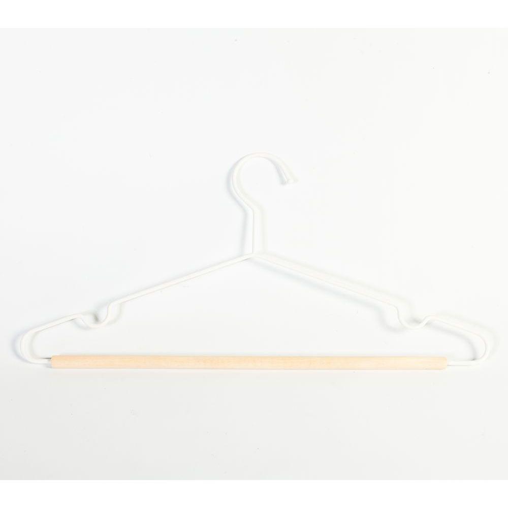 Frosted Timber Coat Hangers 3 Pack White