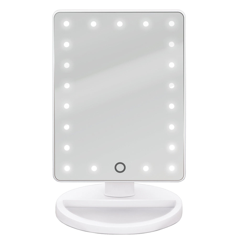 Glitz LED Makeup Mirror White - BATHROOM - Mirrors - Soko and Co