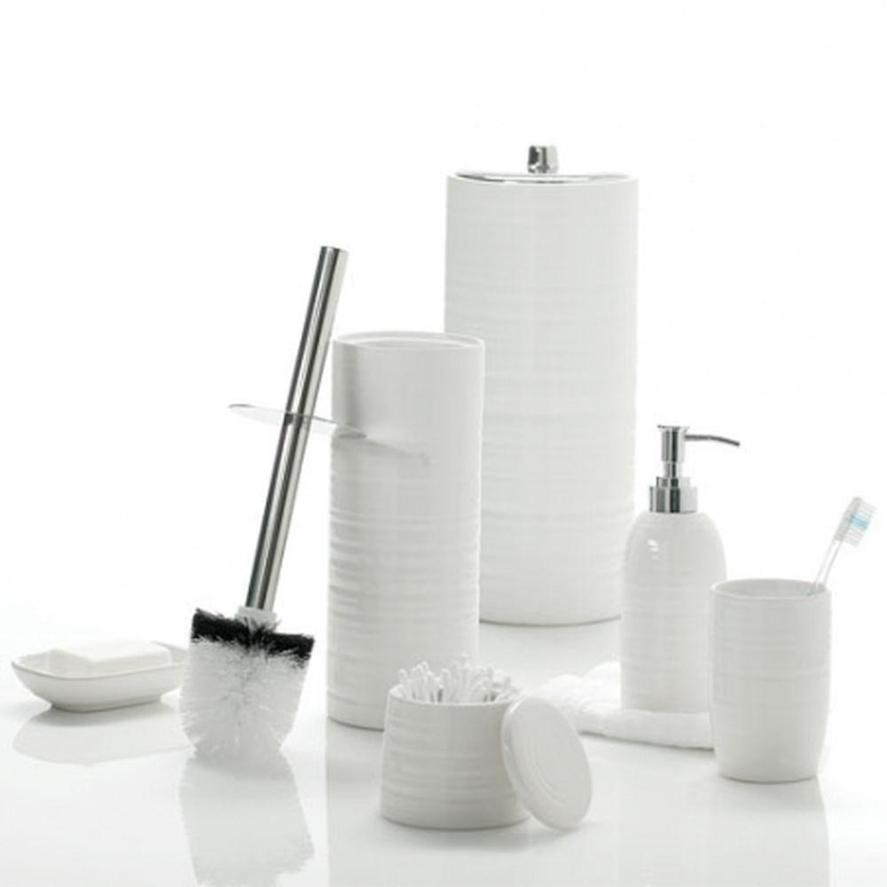 Hush Ceramic Toilet Roll Holder White - BATHROOM - Toilet Roll Holders - Soko and Co