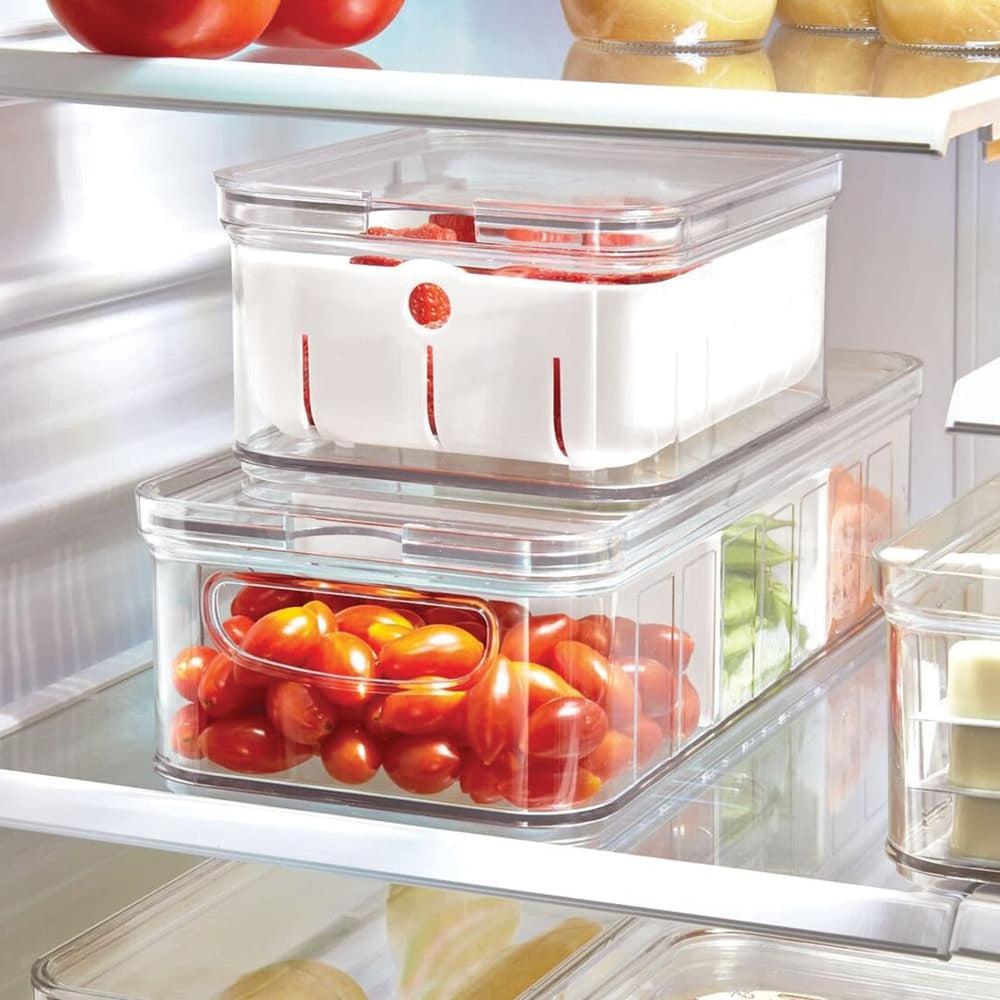iDesign Crisp Large Lidded Fridge &amp; Pantry Container - KITCHEN - Organising Containers - Soko and Co