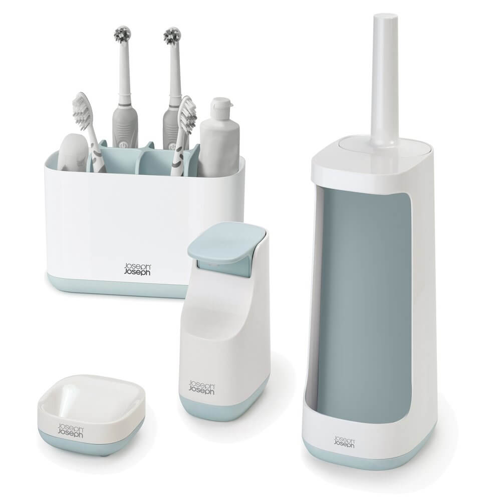 Joseph Joseph 4 Piece Large Bathroom Accessories Set White & Soko & Co