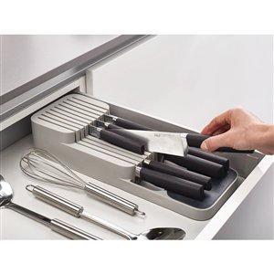 Joseph Joseph DrawerStore Compact In Drawer Knife Rack Grey - KITCHEN - Cutlery Trays - Soko and Co