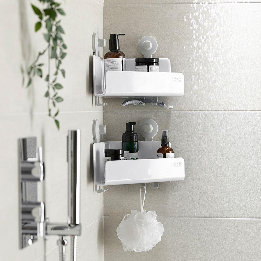 Joseph Joseph EasyStore Corner Shower Basket 2 Pack - BATHROOM - Suction - Soko and Co