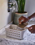 Joseph Joseph EasyStore Small Bathroom Storage Basket Ecru - BATHROOM - Squeegees and Cleaning - Soko and Co