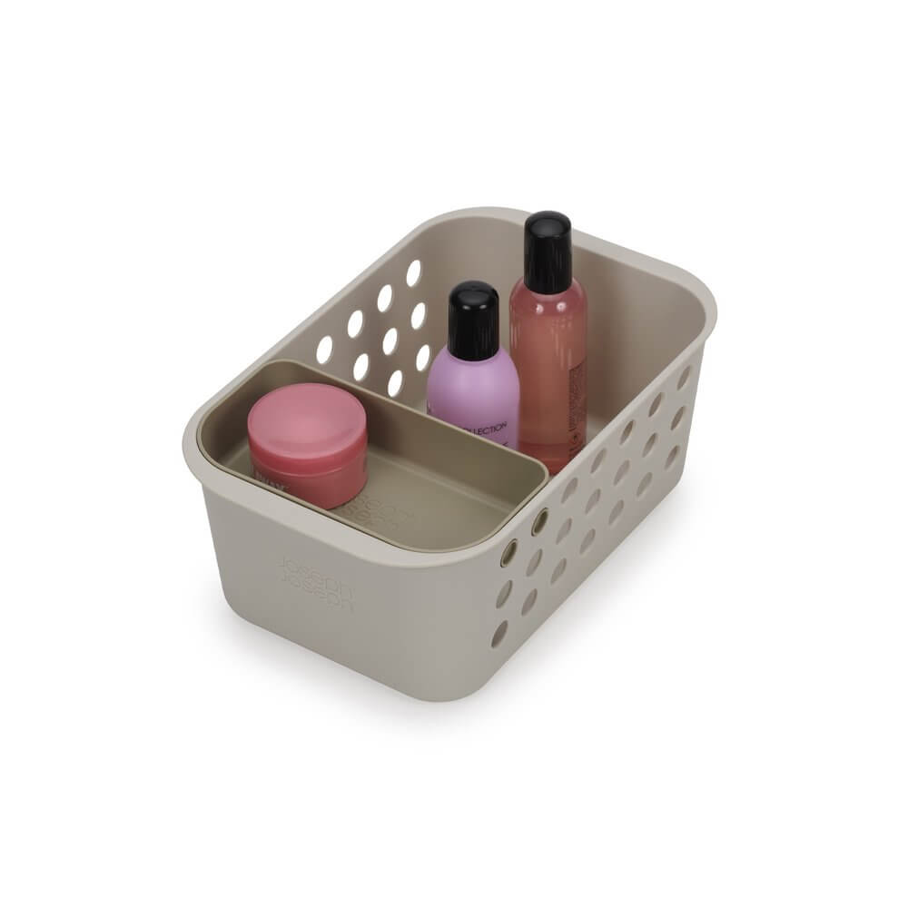 Joseph Joseph EasyStore Small Bathroom Storage Basket Ecru - BATHROOM - Squeegees and Cleaning - Soko and Co