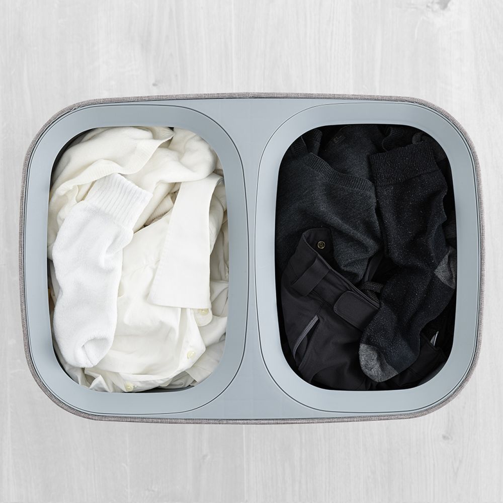 Joseph Joseph Tota 90L Twin Laundry Hamper Grey - LAUNDRY - Hampers - Soko and Co