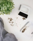 Kitchen Benchtop Dustpan & Brush White - KITCHEN - Bench - Soko and Co