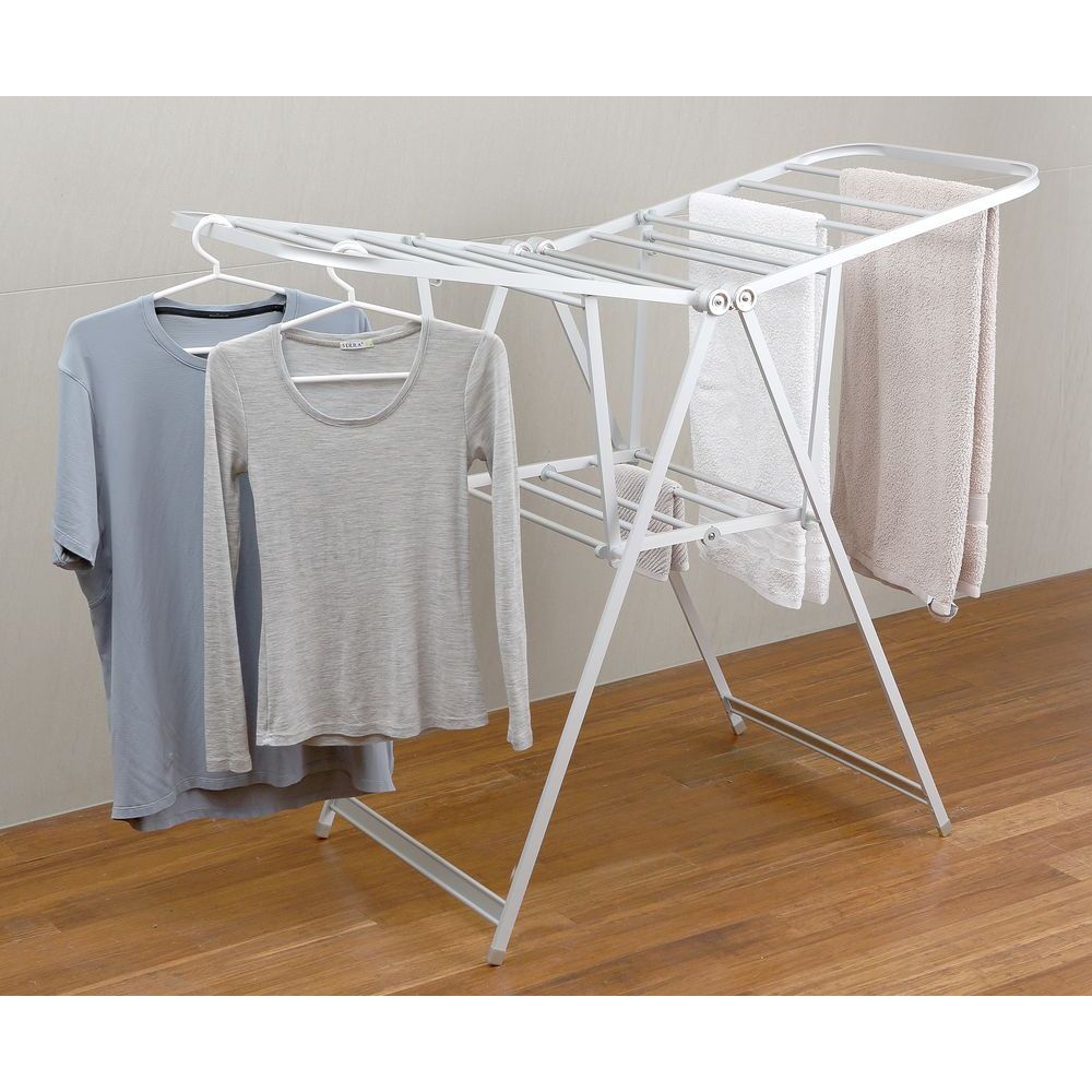 Limited Edition Aluminium A-Frame Clothes Airer Silver - LAUNDRY - Airers - Soko and Co