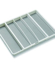 Madesmart 5 Compartment Expandable Grip Base Utensil Tray White - KITCHEN - Cutlery Trays - Soko and Co