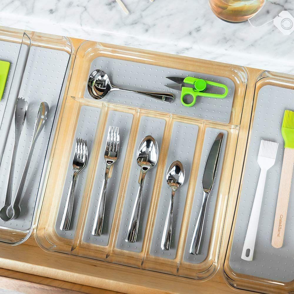 Madesmart 6 Compartment Cutlery Tray Clear Soko & Co