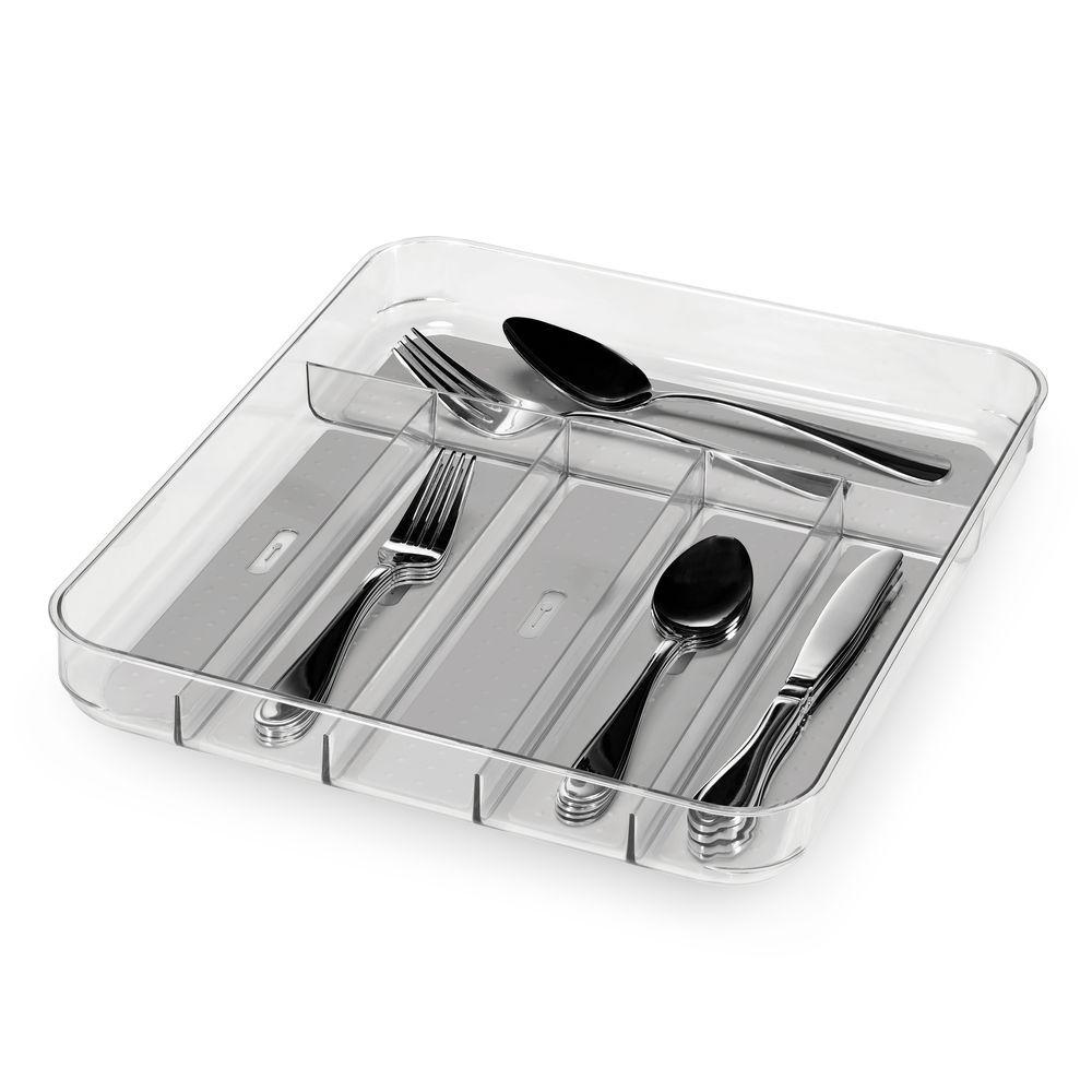 Madesmart 6 Compartment Cutlery Tray Clear - KITCHEN - Cutlery Trays - Soko and Co