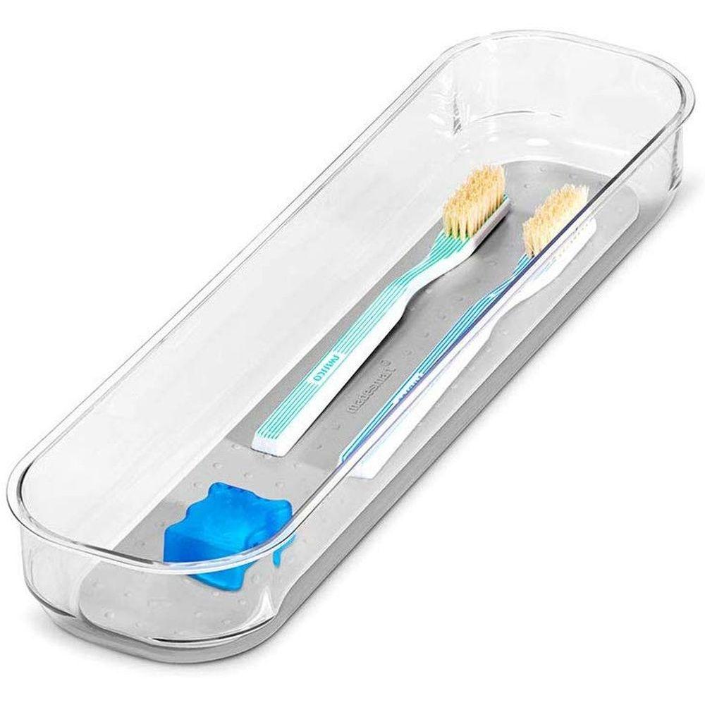 Madesmart Large Slim Grip Base Drawer Organiser Clear - KITCHEN - Cutlery Trays - Soko and Co