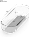 Madesmart Medium Slim Grip Base Drawer Organiser Clear - KITCHEN - Cutlery Trays - Soko and Co