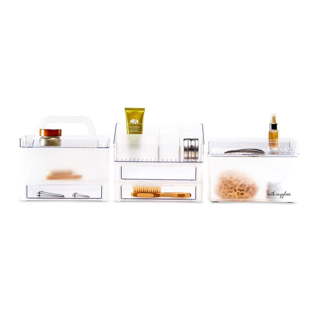 Madesmart Stackable Angled Vanity Bin - BATHROOM - Makeup Storage - Soko and Co