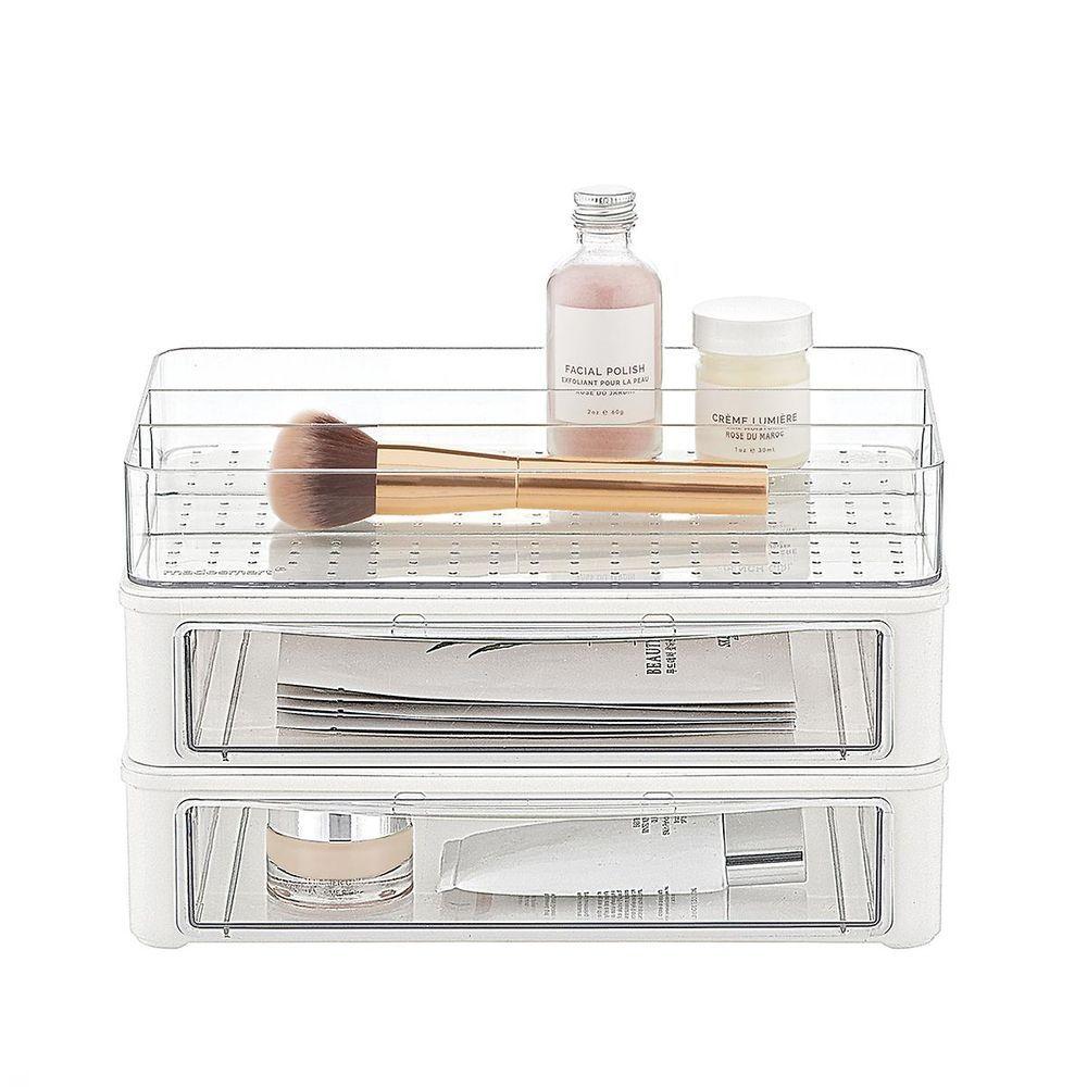 Madesmart Stackable Clear Tray - BATHROOM - Makeup Storage - Soko and Co