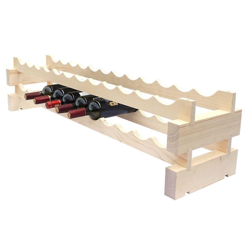 Modularack 24 Bottle Stackable Wine Rack Natural - WINE - Wine Racks - Soko and Co