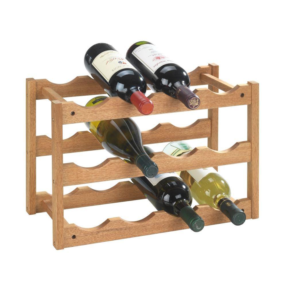 Norway 12 Bottle Walnut Wine Rack - WINE - Wine Racks - Soko and Co