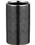 Nuria Ceramic Toothbrush Tumbler Silver Anthracite - BATHROOM - Toothbrush Holders - Soko and Co