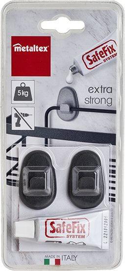 Origin Safe-Fix Adhesive Hooks 2 Pack Matte Black - BATHROOM - Shower Caddies - Soko and Co