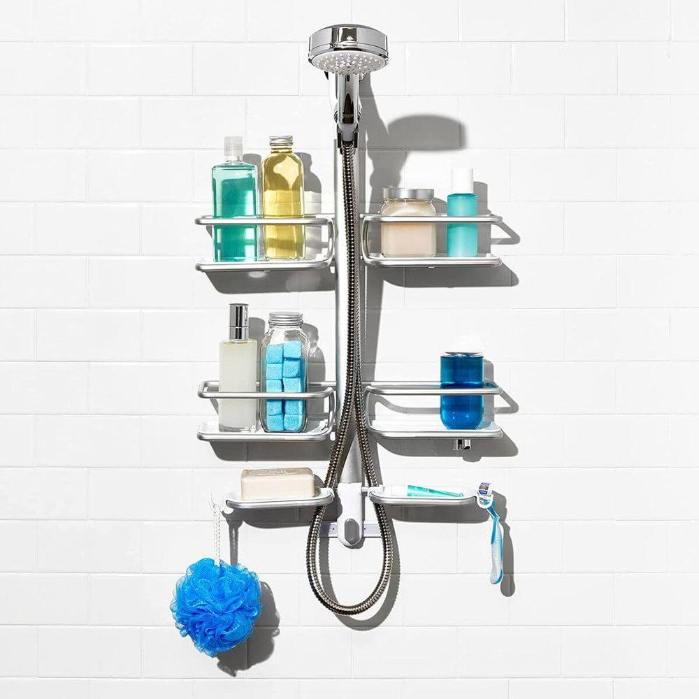 OXO 3 Tier Hose Keeper Aluminium Shower Caddy - BATHROOM - Shower Caddies - Soko and Co