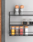 Pepito 3 Tier Wall Mounted Spice Rack Matte Black - KITCHEN - Spice Racks - Soko and Co
