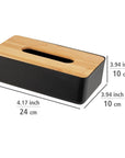 Rotello Tissue Box Black - HOME STORAGE - Tissue Boxes - Soko and Co