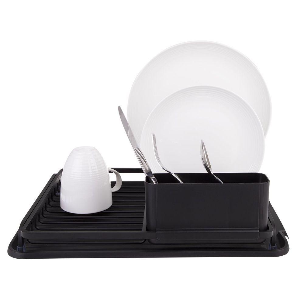 Rust Proof Aluminium Dish Rack Matte Black - KITCHEN - Dish Racks and Mats - Soko and Co